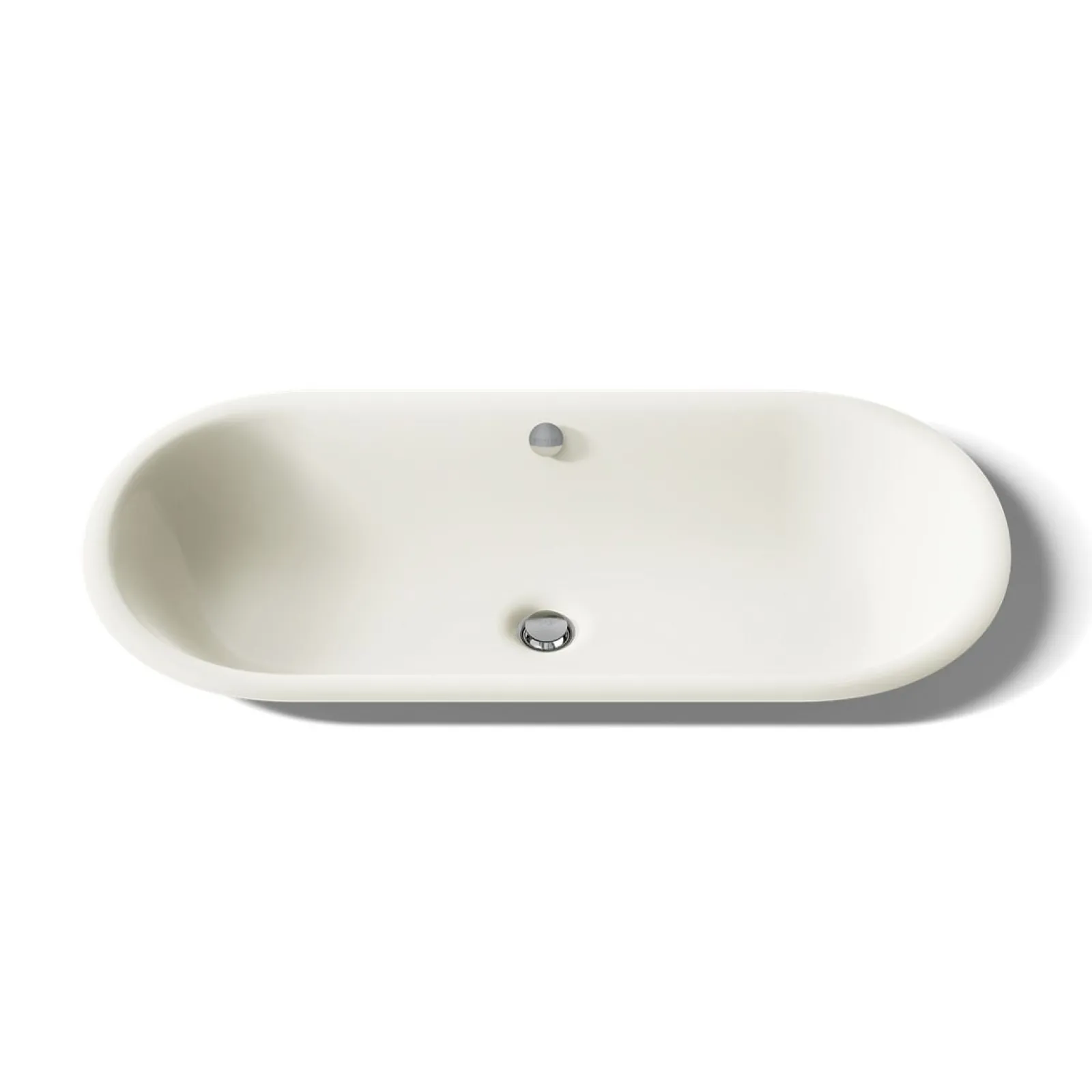 33" oval drop-in/undermount/vessel bathroom sink with Iron Black painted underside^Kohler Hot