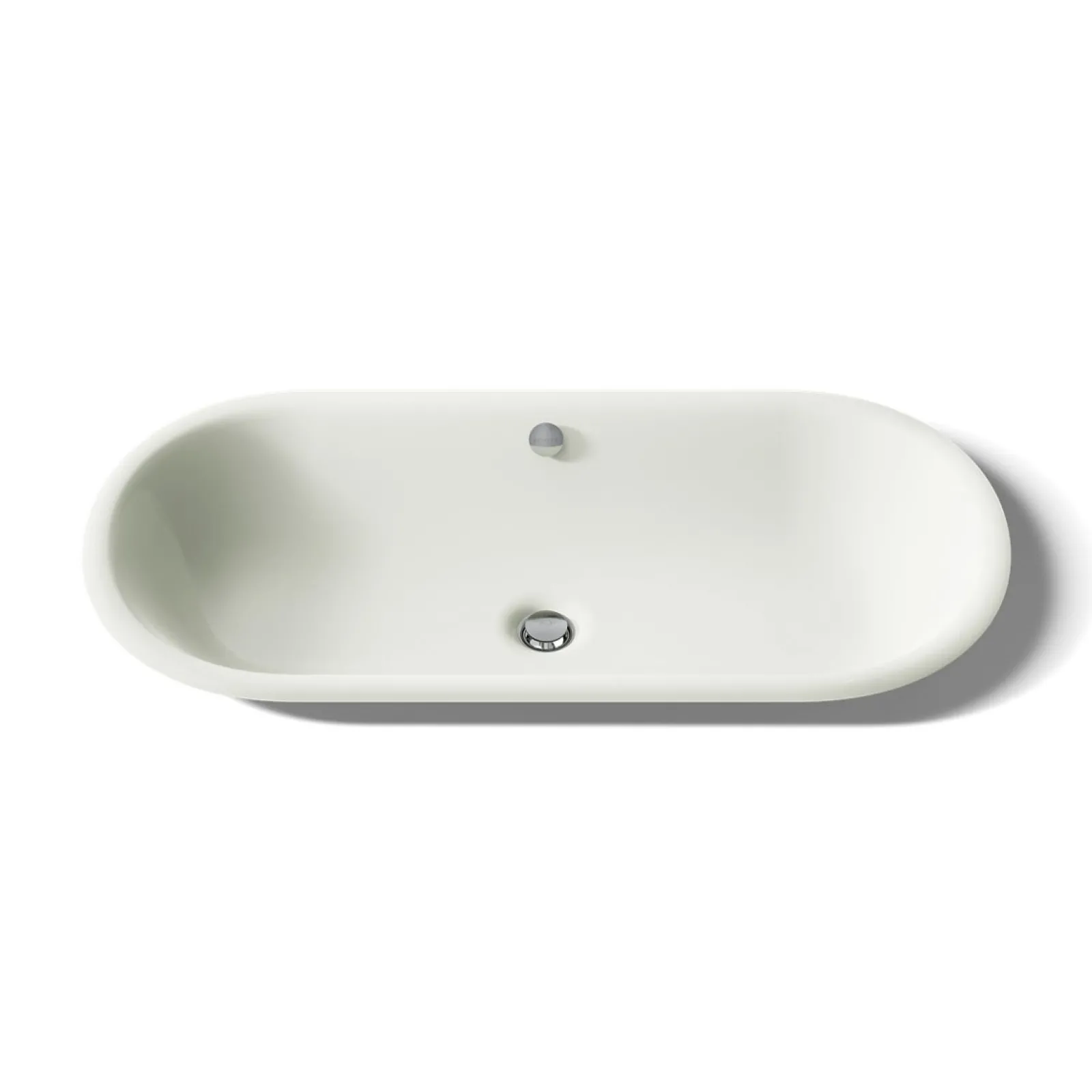 33" oval drop-in/undermount/vessel bathroom sink with Iron Black painted underside^Kohler Hot