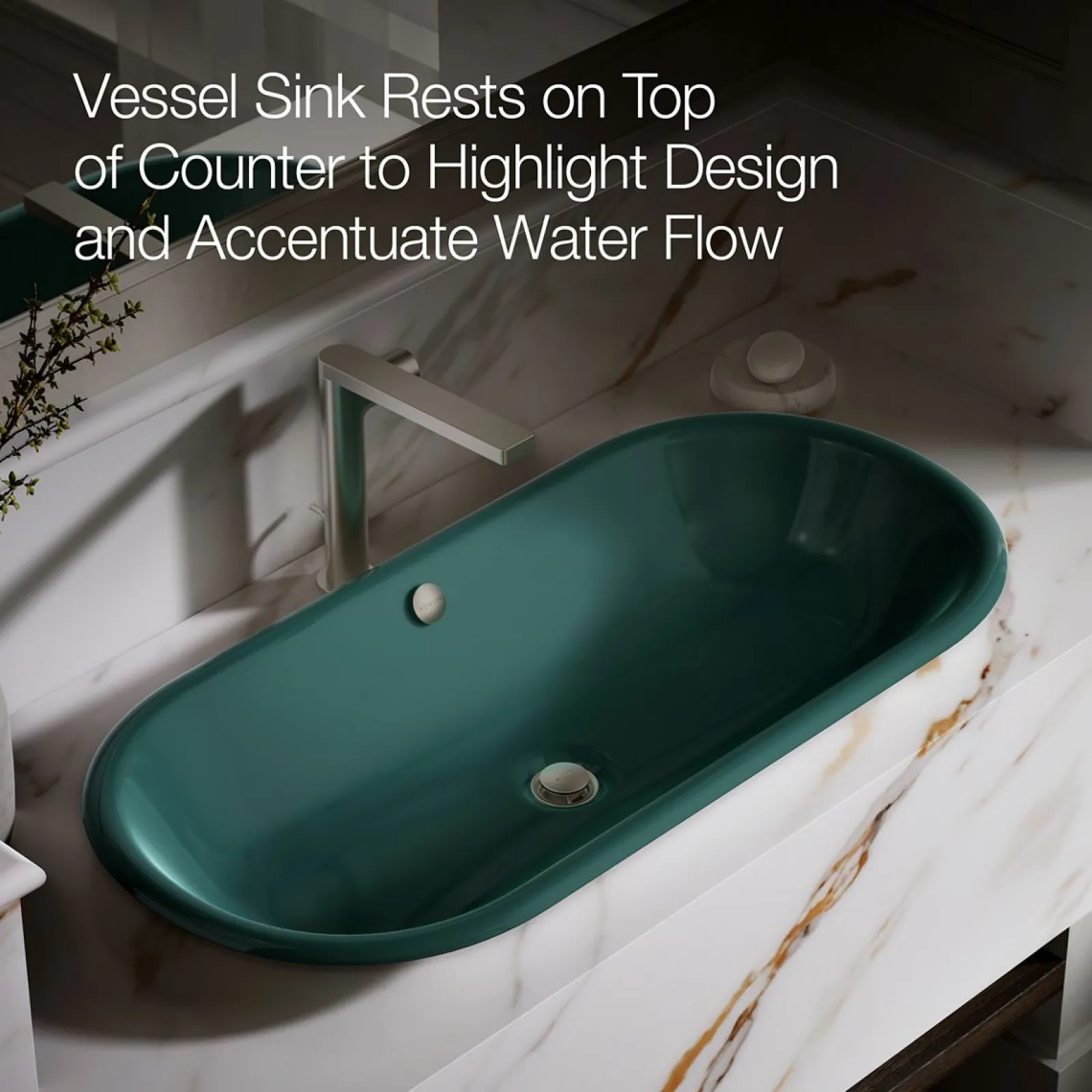 33" oval drop-in / undermount / vessel bathroom sink^Kohler Hot