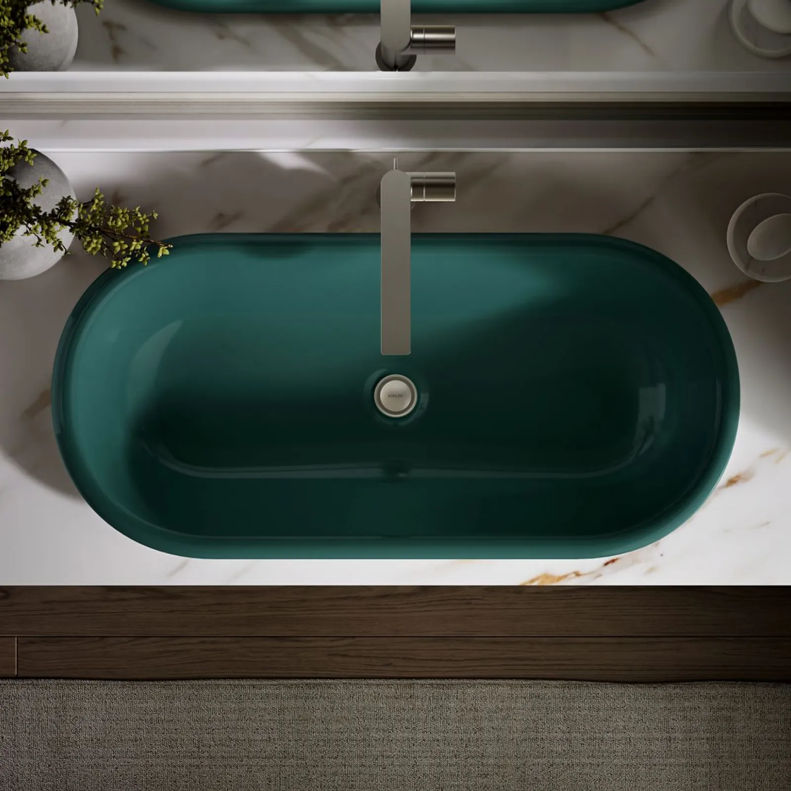 33" oval drop-in / undermount / vessel bathroom sink^Kohler Hot