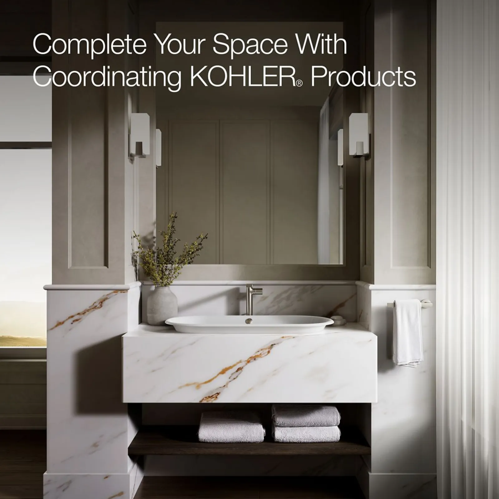 33" oval drop-in/undermount/vessel bathroom sink with painted underside^Kohler Outlet