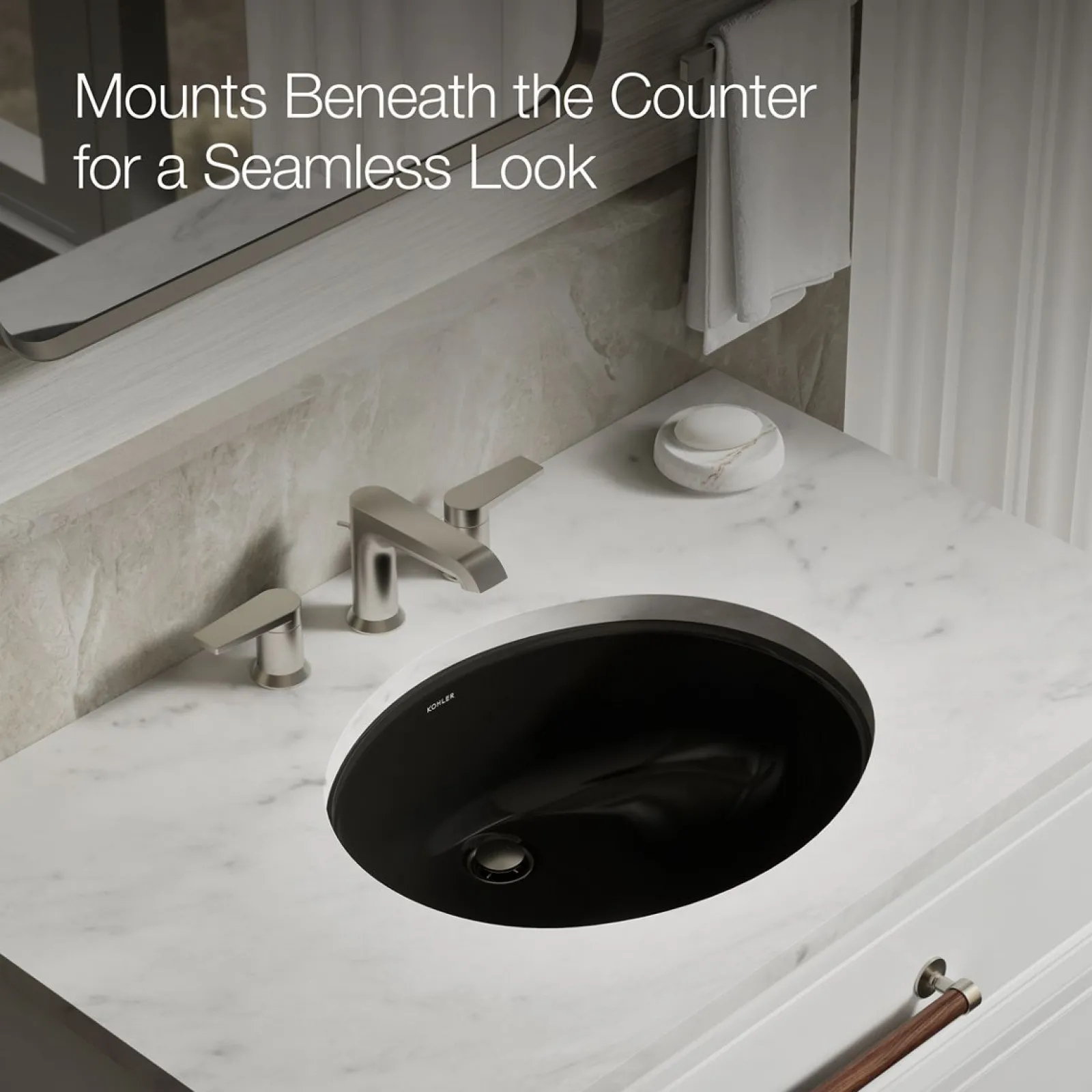 19-1/4" oval undermount bathroom sink^Kohler Best