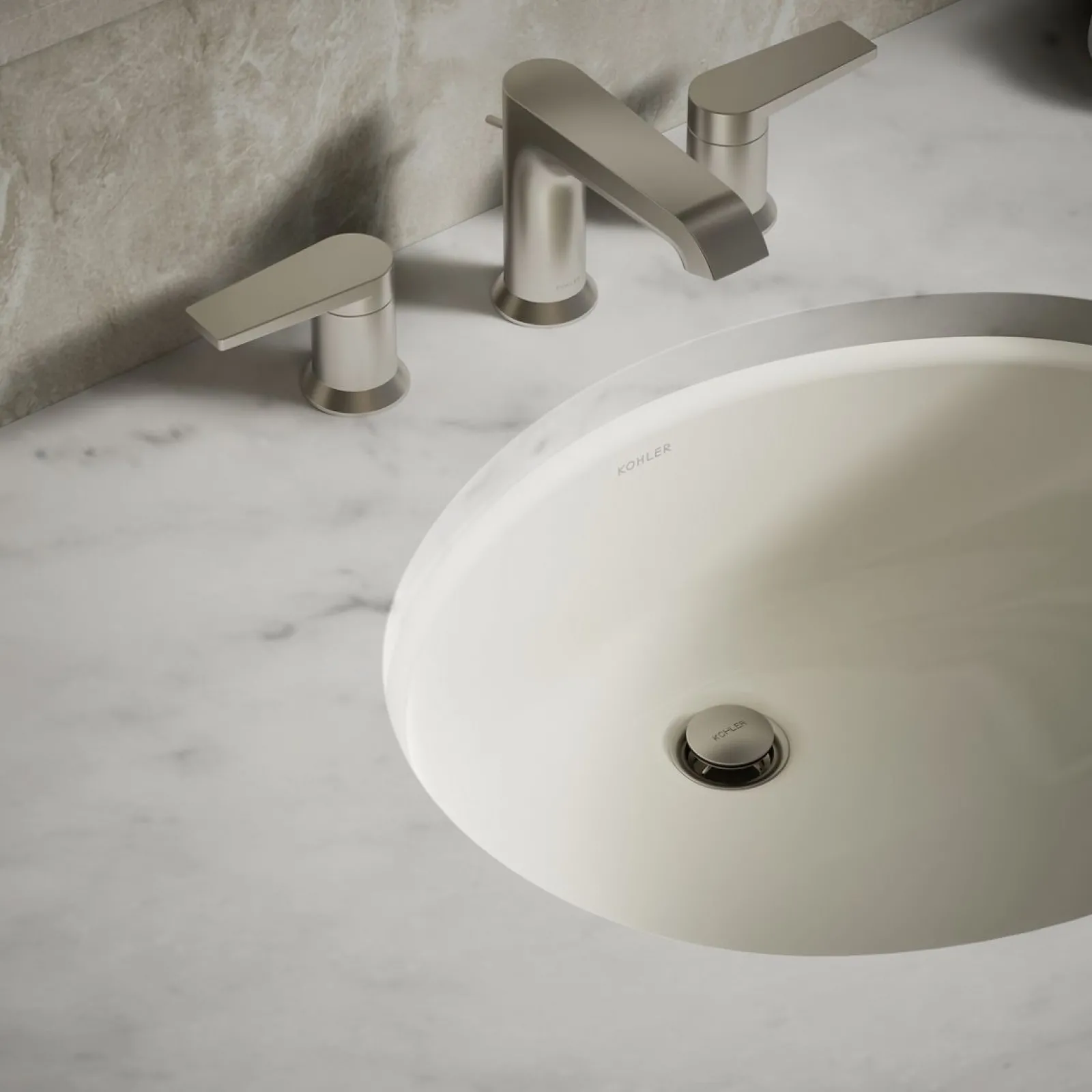 19-1/4" oval undermount bathroom sink^Kohler Best