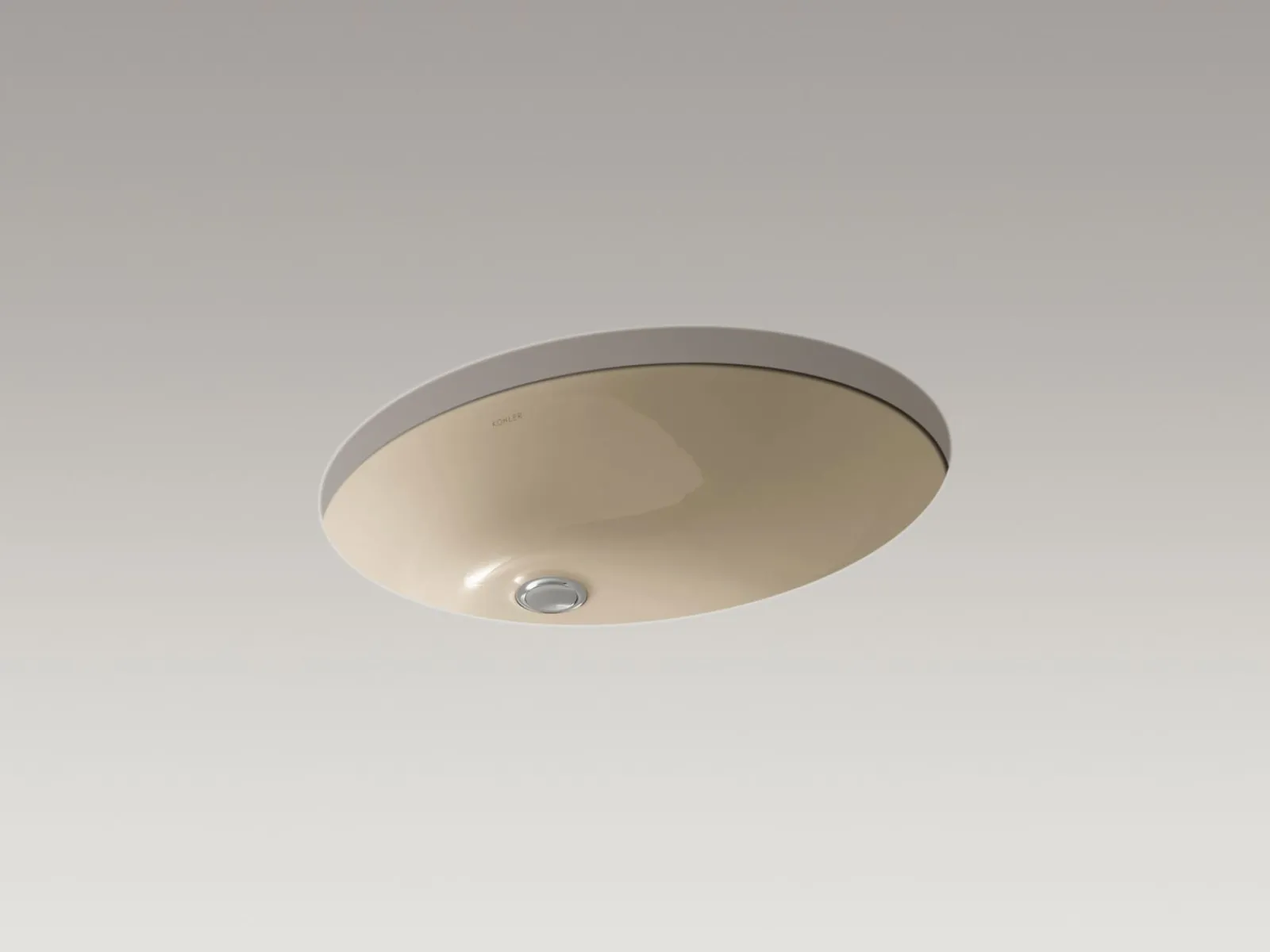 21-1/4" oval undermount bathroom sink with glazed underside, no overflow^Kohler Sale