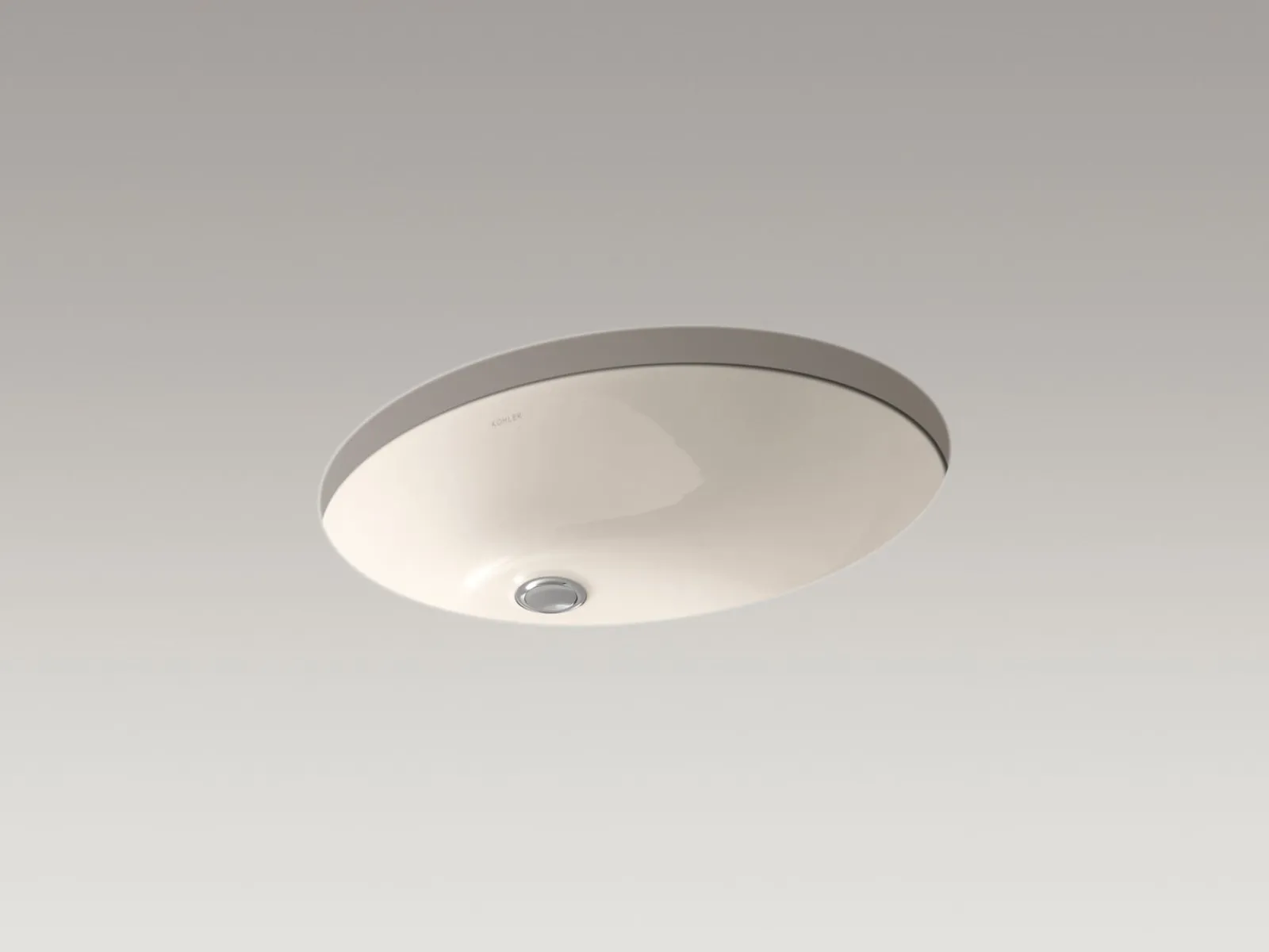 21-1/4" oval undermount bathroom sink with glazed underside, no overflow^Kohler Sale