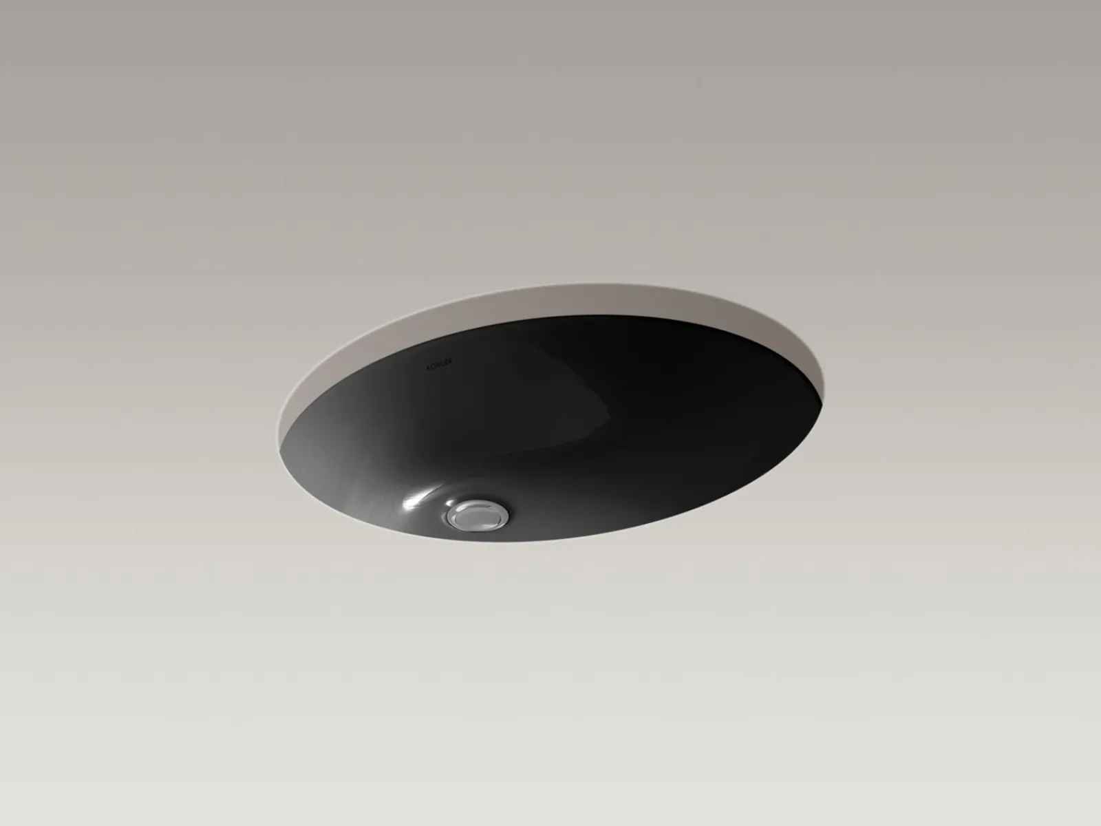 21-1/4" oval undermount bathroom sink with glazed underside, no overflow^Kohler Sale