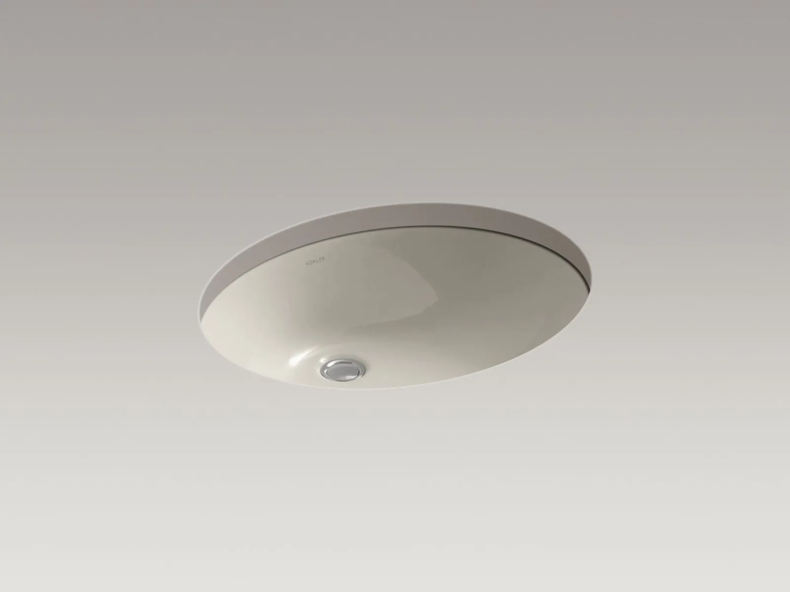 21-1/4" oval undermount bathroom sink with glazed underside, no overflow^Kohler Sale