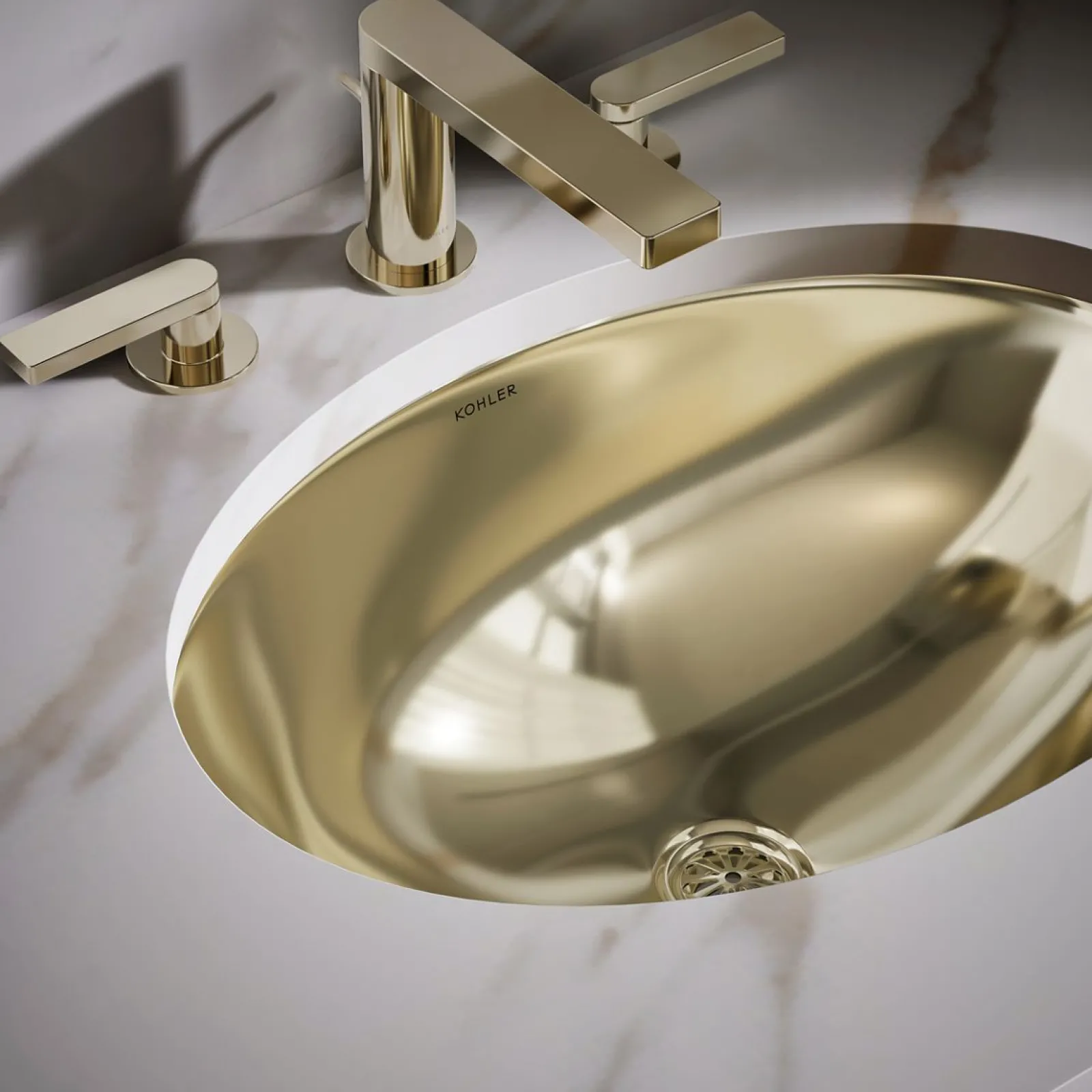 23-1/4" oval undermount bathroom sink, no overflow^Kohler Online