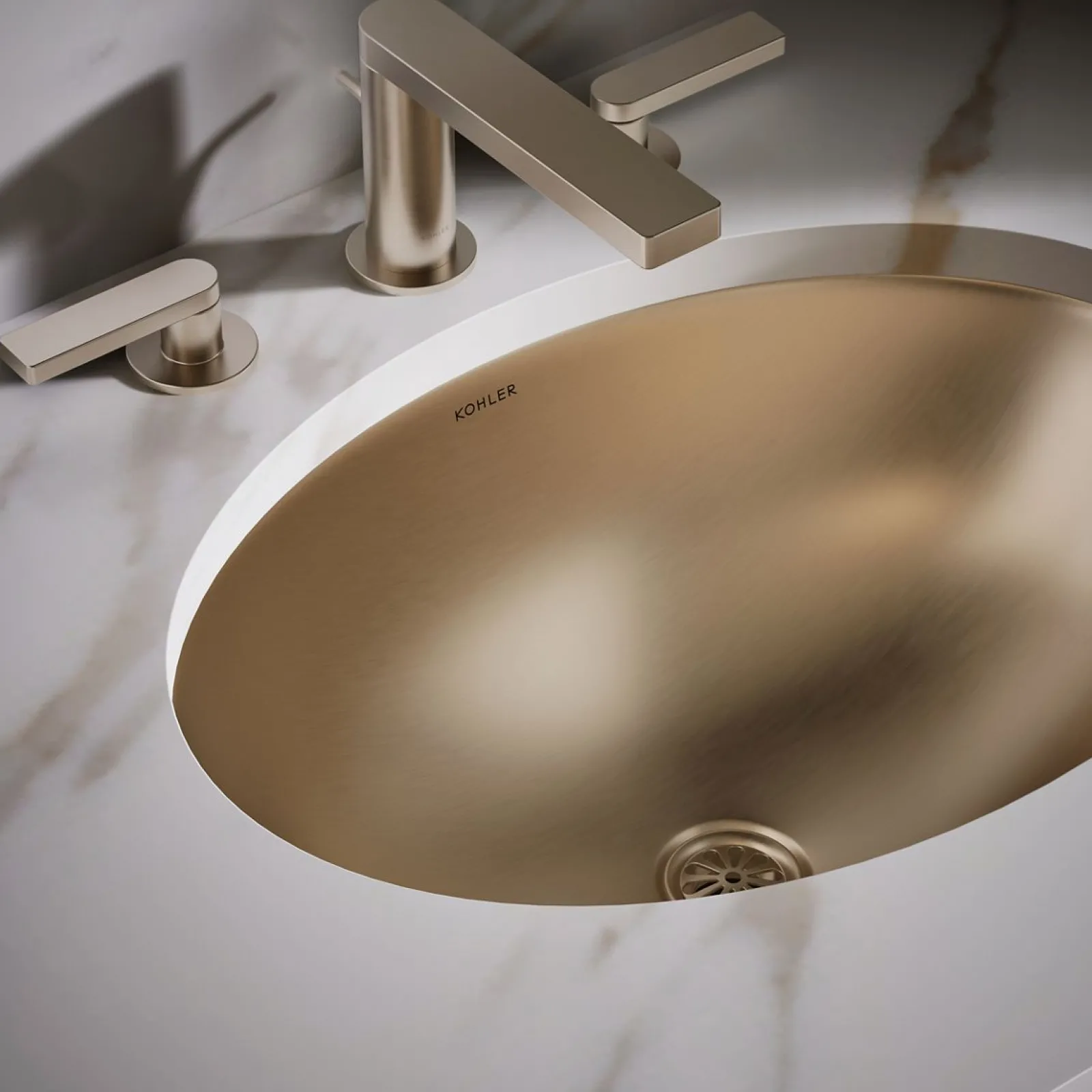 23-1/4" oval undermount bathroom sink, no overflow^Kohler Online