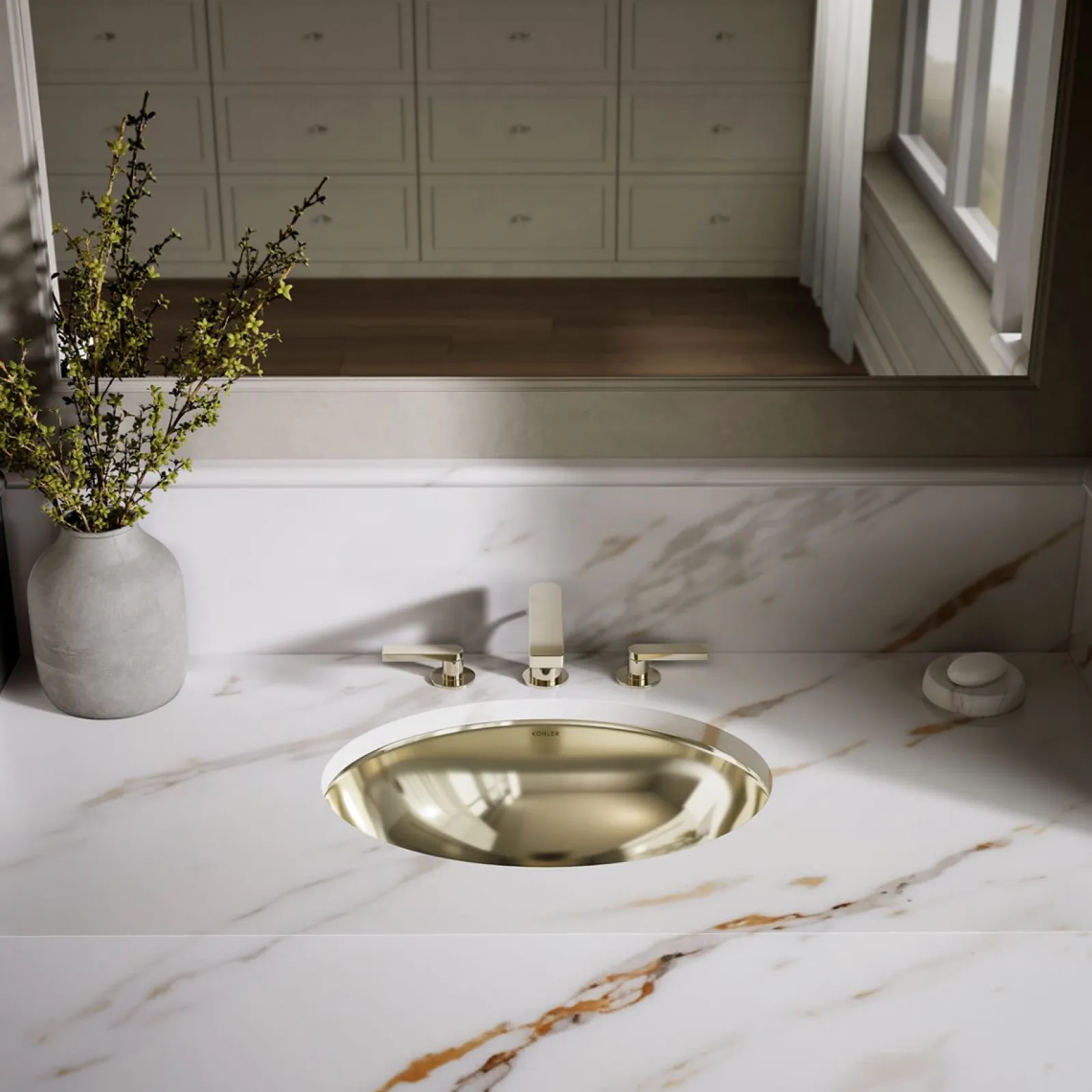 23-1/4" oval undermount bathroom sink, no overflow^Kohler Online
