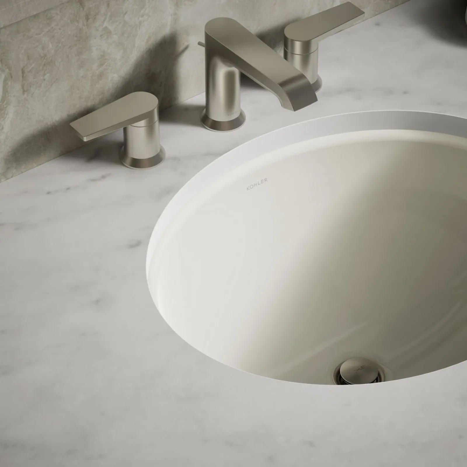 19-1/4" oval undermount bathroom sink, no overflow^Kohler Discount