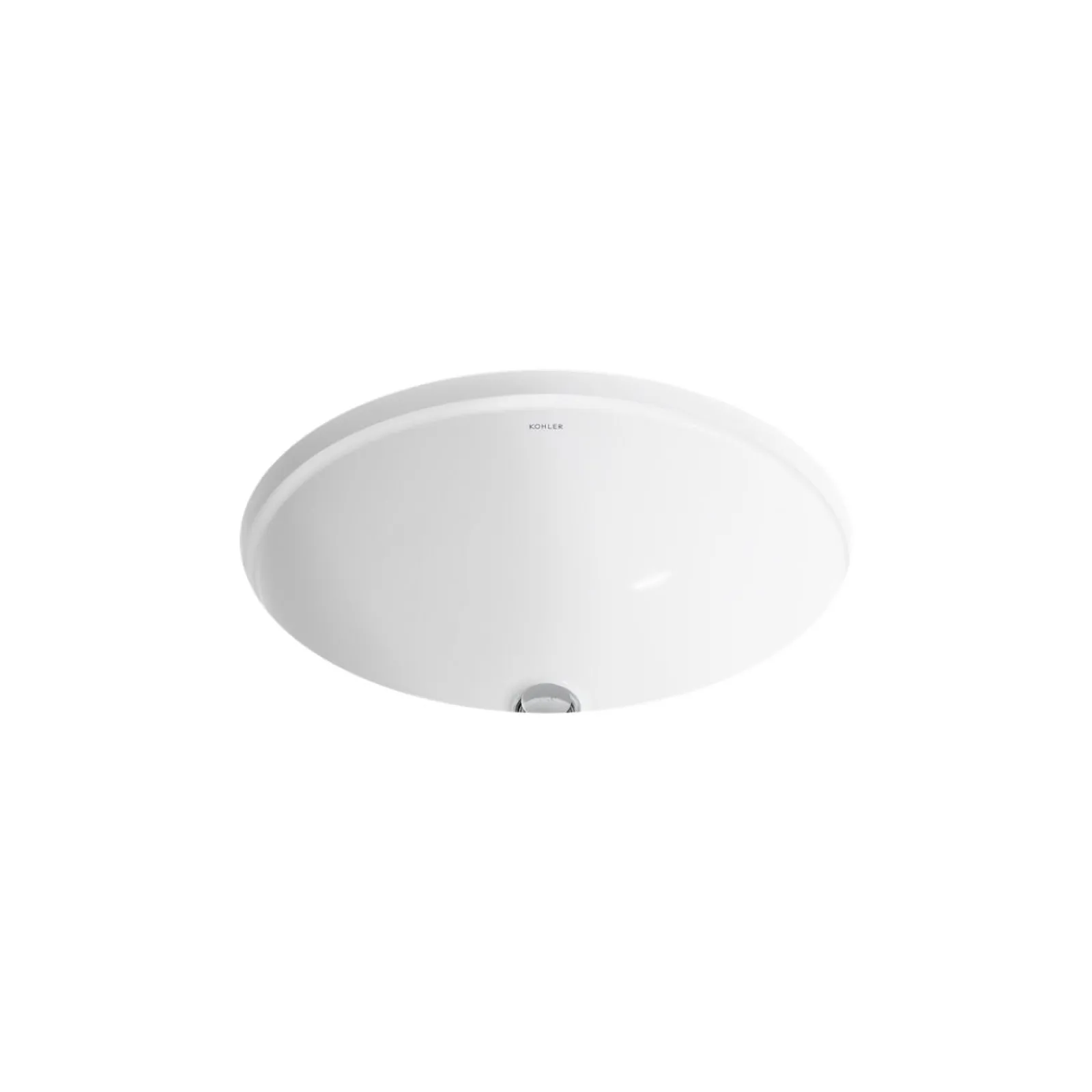 19-1/4" oval undermount bathroom sink, no overflow^Kohler Discount