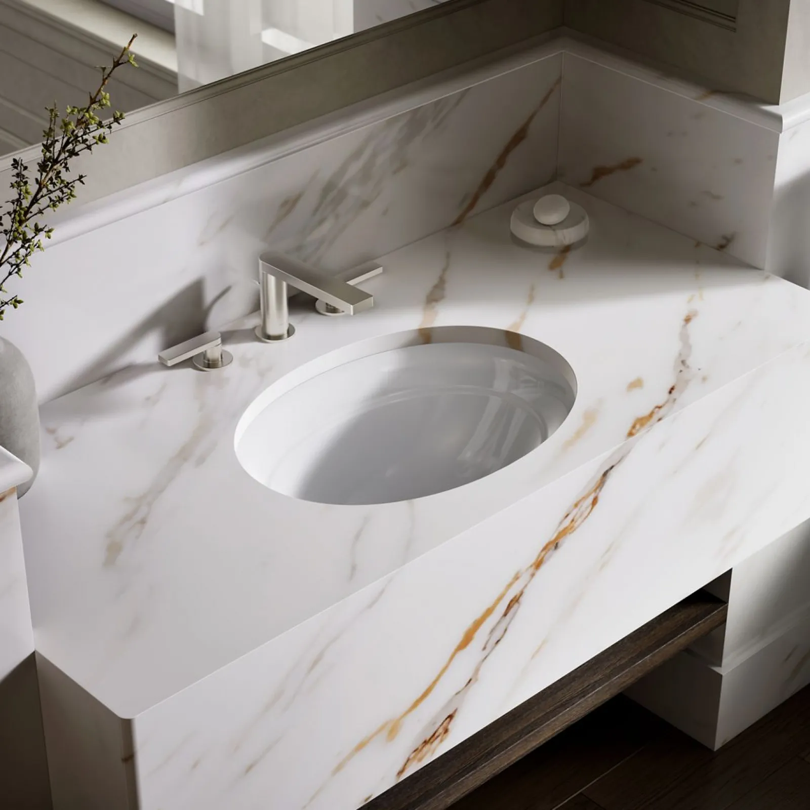 20-3/4" oval undermount bathroom sink, no overflow^Kohler Discount
