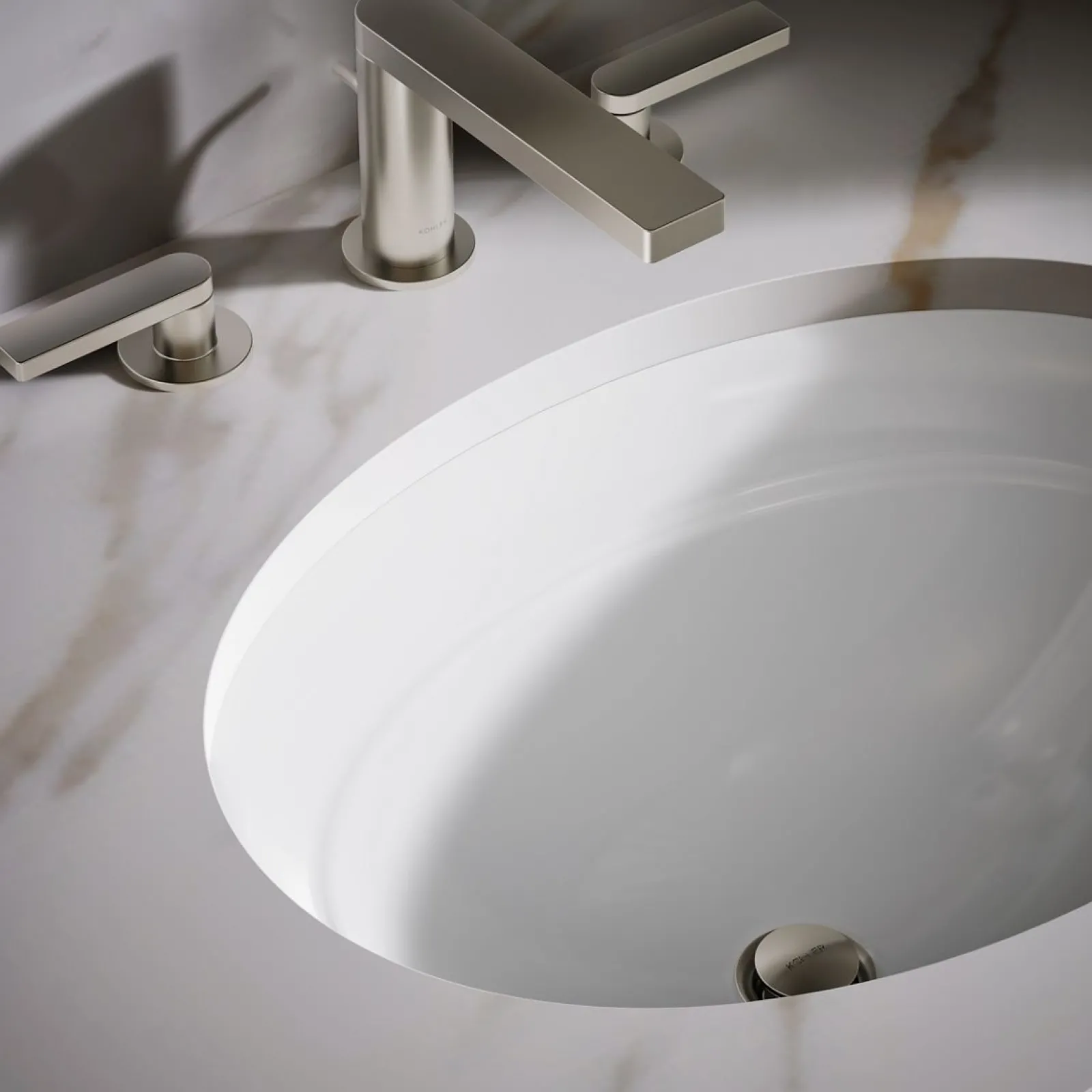 20-3/4" oval undermount bathroom sink, no overflow^Kohler Discount