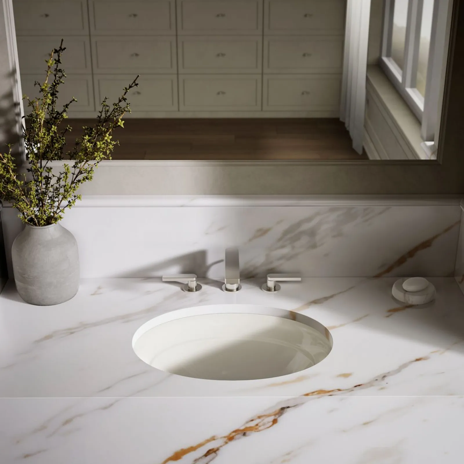 20-3/4" oval undermount bathroom sink, no overflow^Kohler Discount