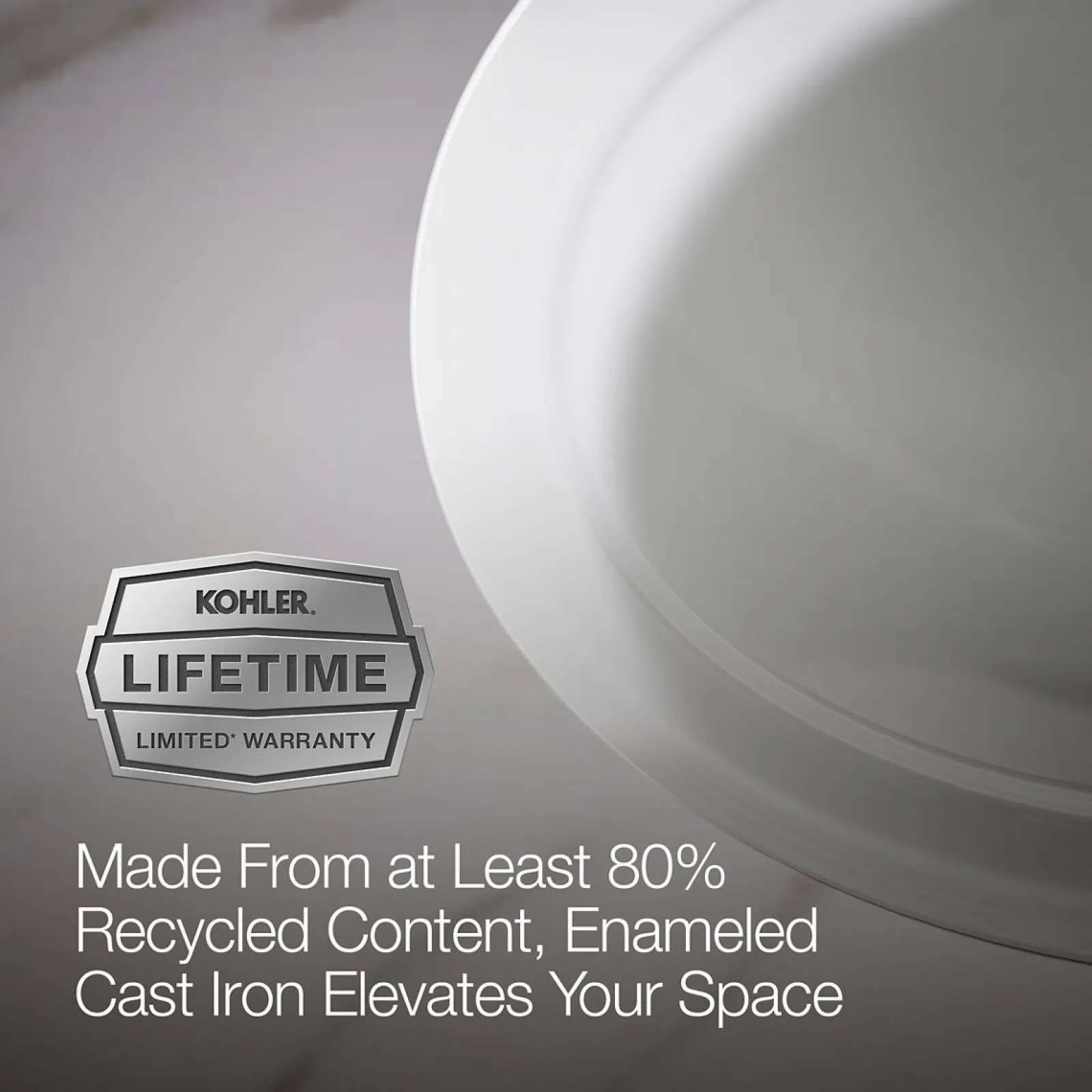 20-3/4" oval undermount bathroom sink, no overflow^Kohler Discount