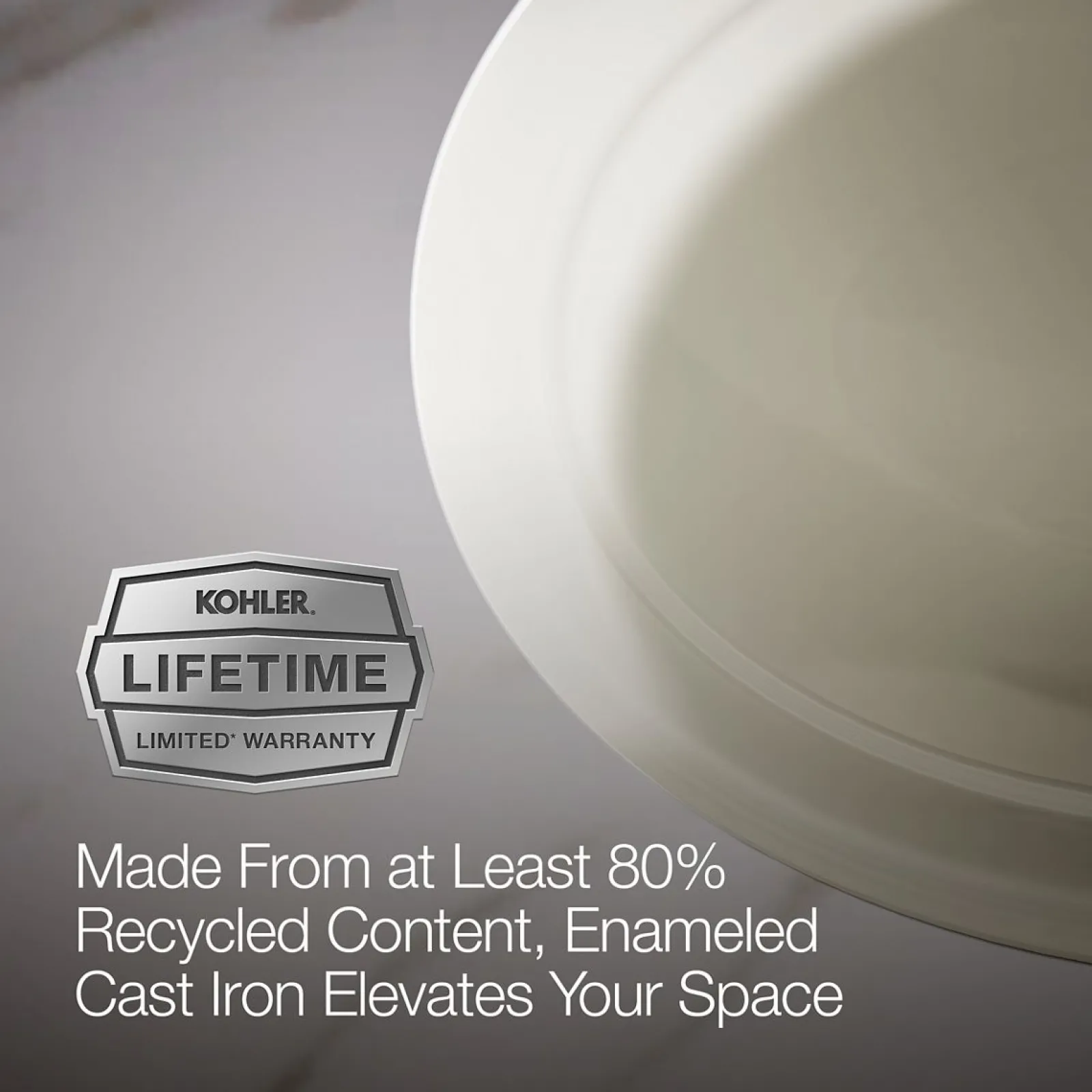 20-3/4" oval undermount bathroom sink, no overflow^Kohler Discount