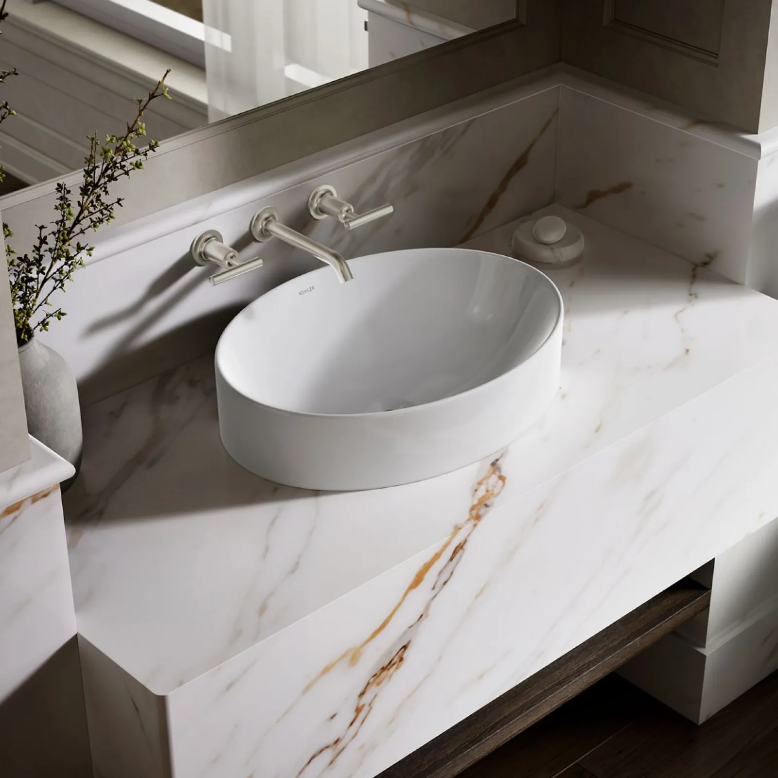 20" oval vessel bathroom sink^Kohler Discount