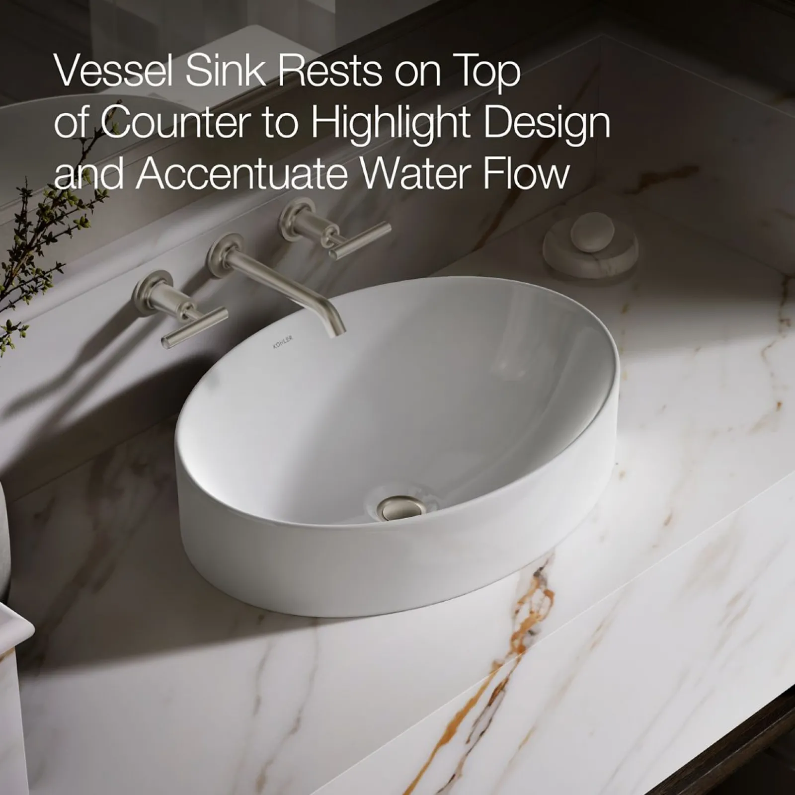 20" oval vessel bathroom sink^Kohler Discount