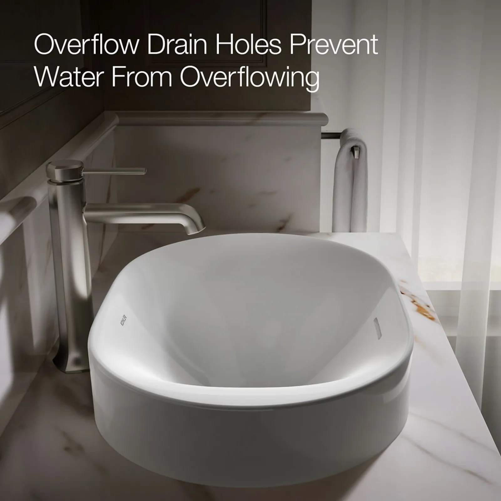 22-3/4" oval vessel bathroom sink^Kohler Sale