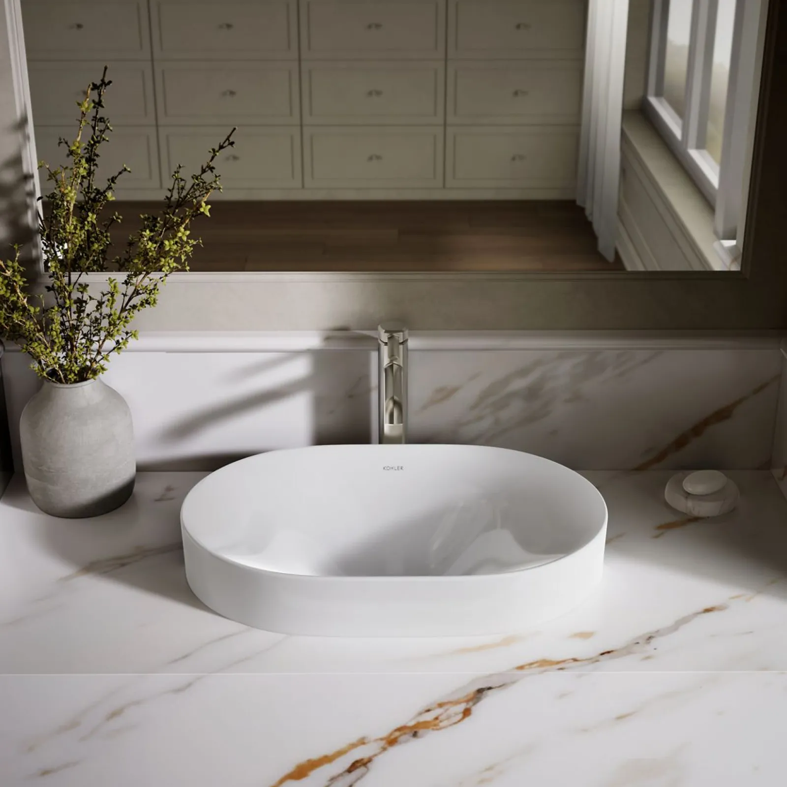 22-3/4" oval vessel bathroom sink^Kohler Sale