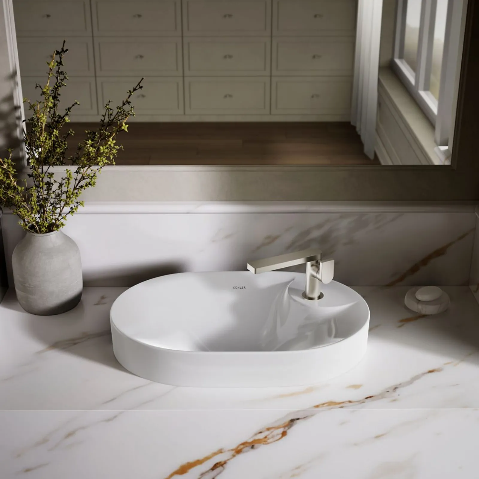 22-3/4" oval vessel bathroom sink^Kohler Online