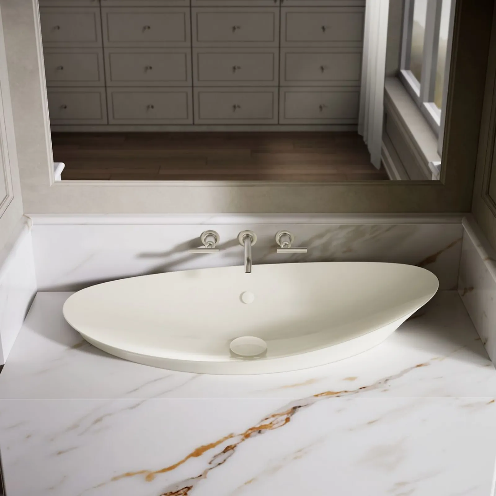 38-1/2" oval vessel bathroom sink^Kohler Outlet
