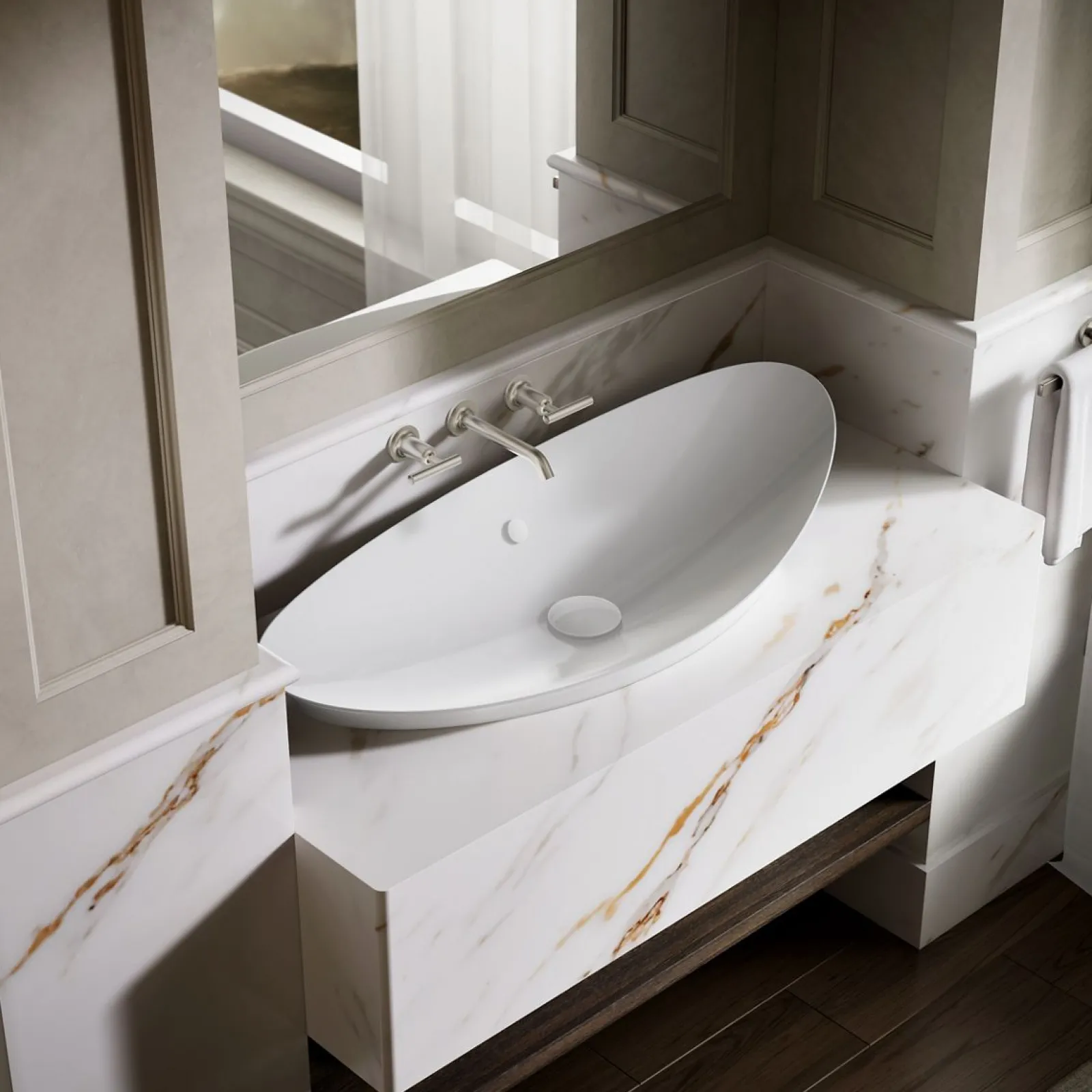 38-1/2" oval vessel bathroom sink^Kohler Outlet
