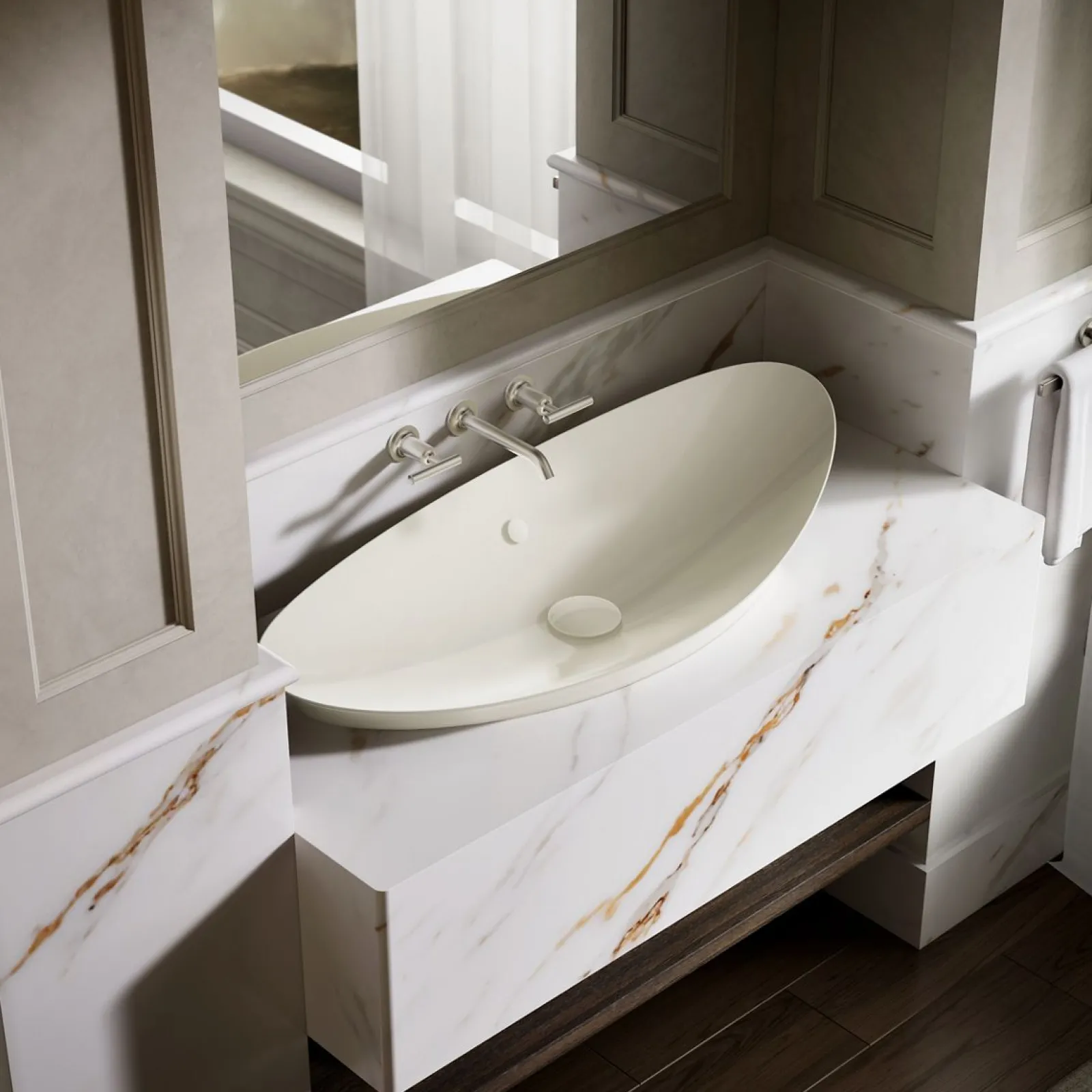 38-1/2" oval vessel bathroom sink^Kohler Outlet