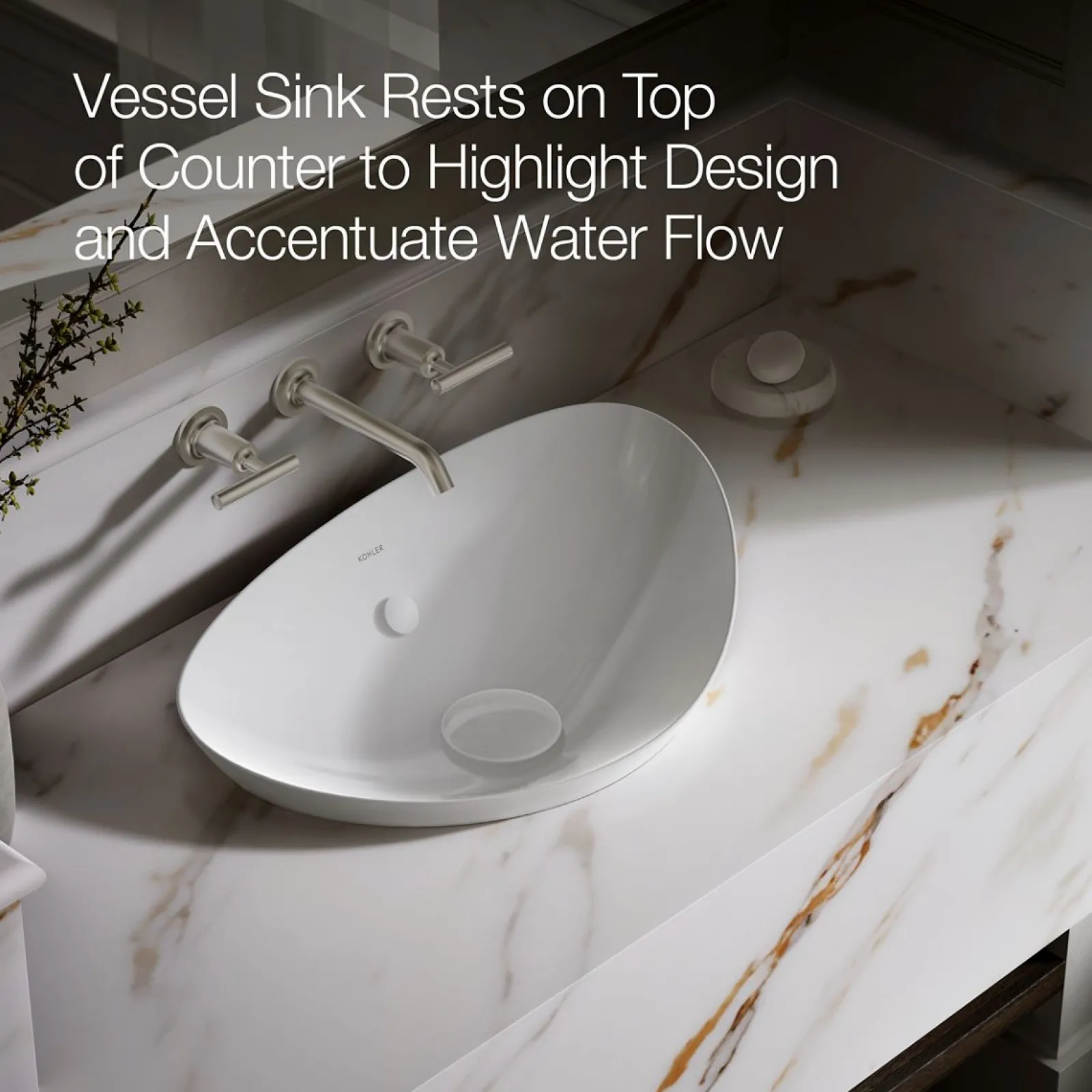 21" oval vessel bathroom sink^Kohler Best
