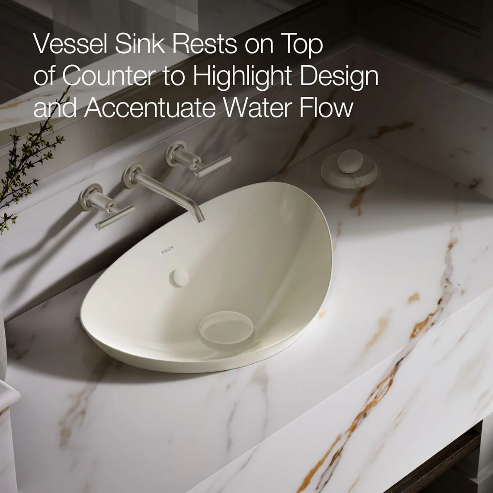 21" oval vessel bathroom sink^Kohler Best