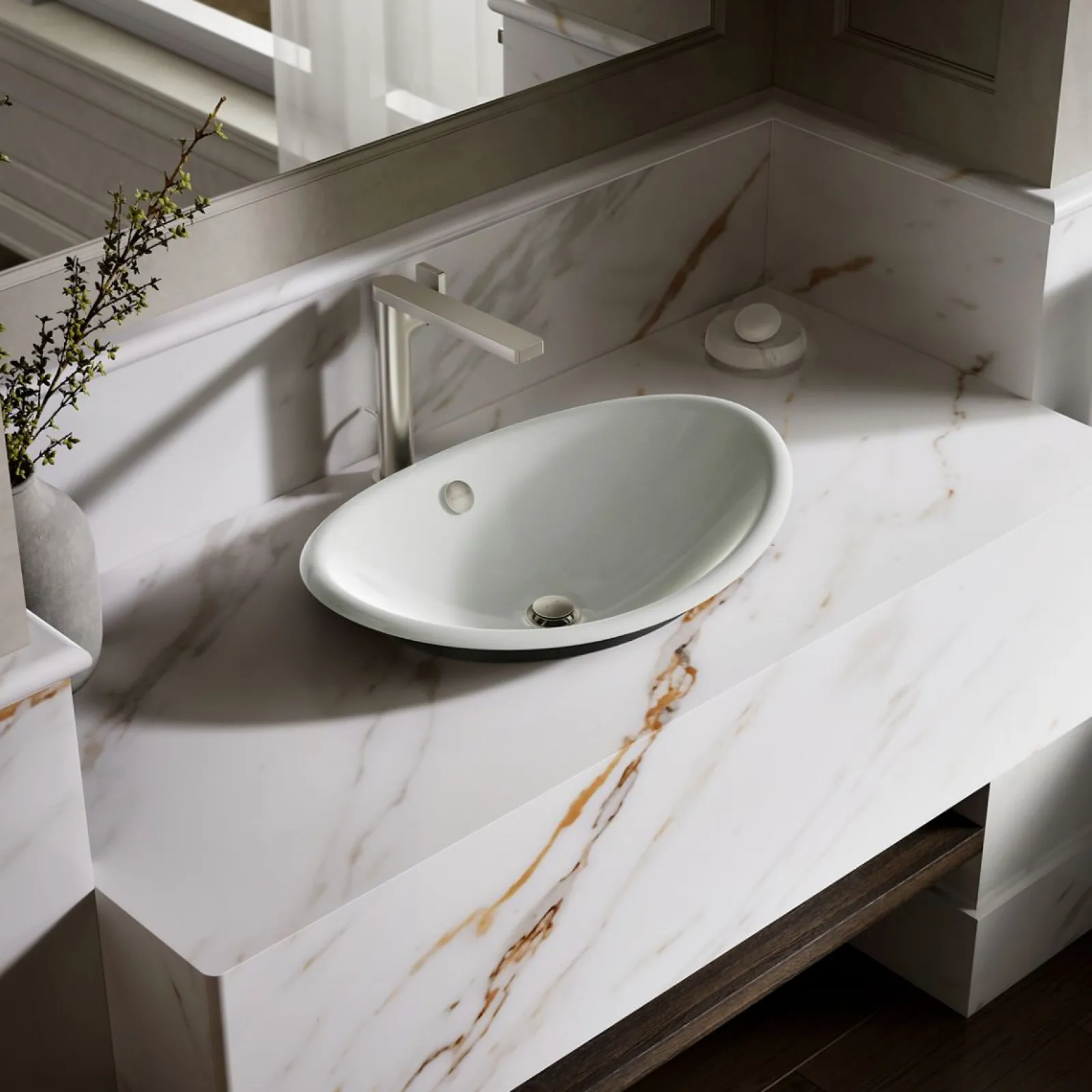 20-3/4" oval vessel bathroom sink^Kohler Discount