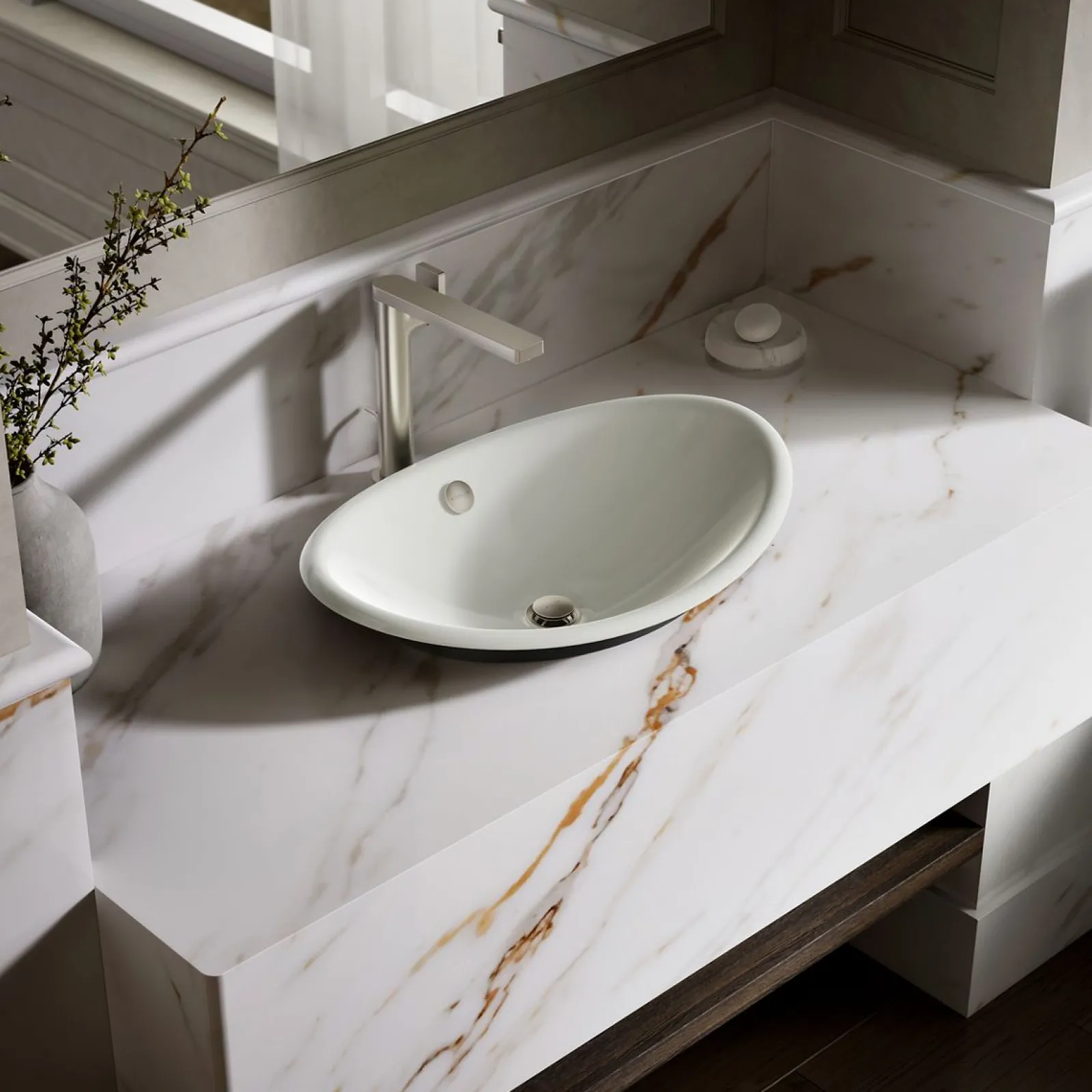20-3/4" oval vessel bathroom sink^Kohler Discount