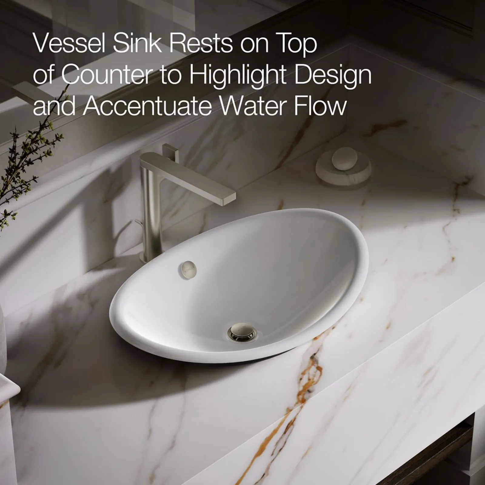 20-3/4" oval vessel bathroom sink^Kohler Discount