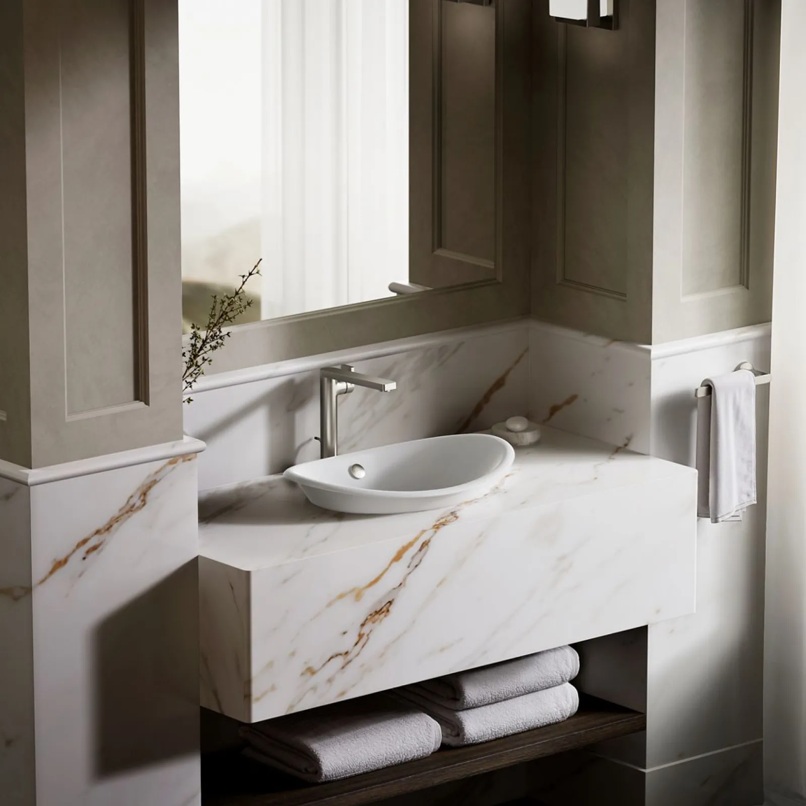20-3/4" oval vessel bathroom sink^Kohler New