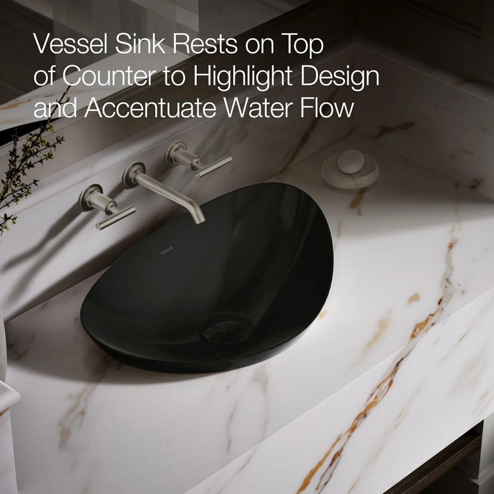 21" oval vessel bathroom sink, no overflow^Kohler Online