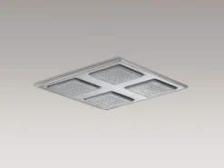 Overhead shower panel with four 22-nozzle sprayheads^Kohler