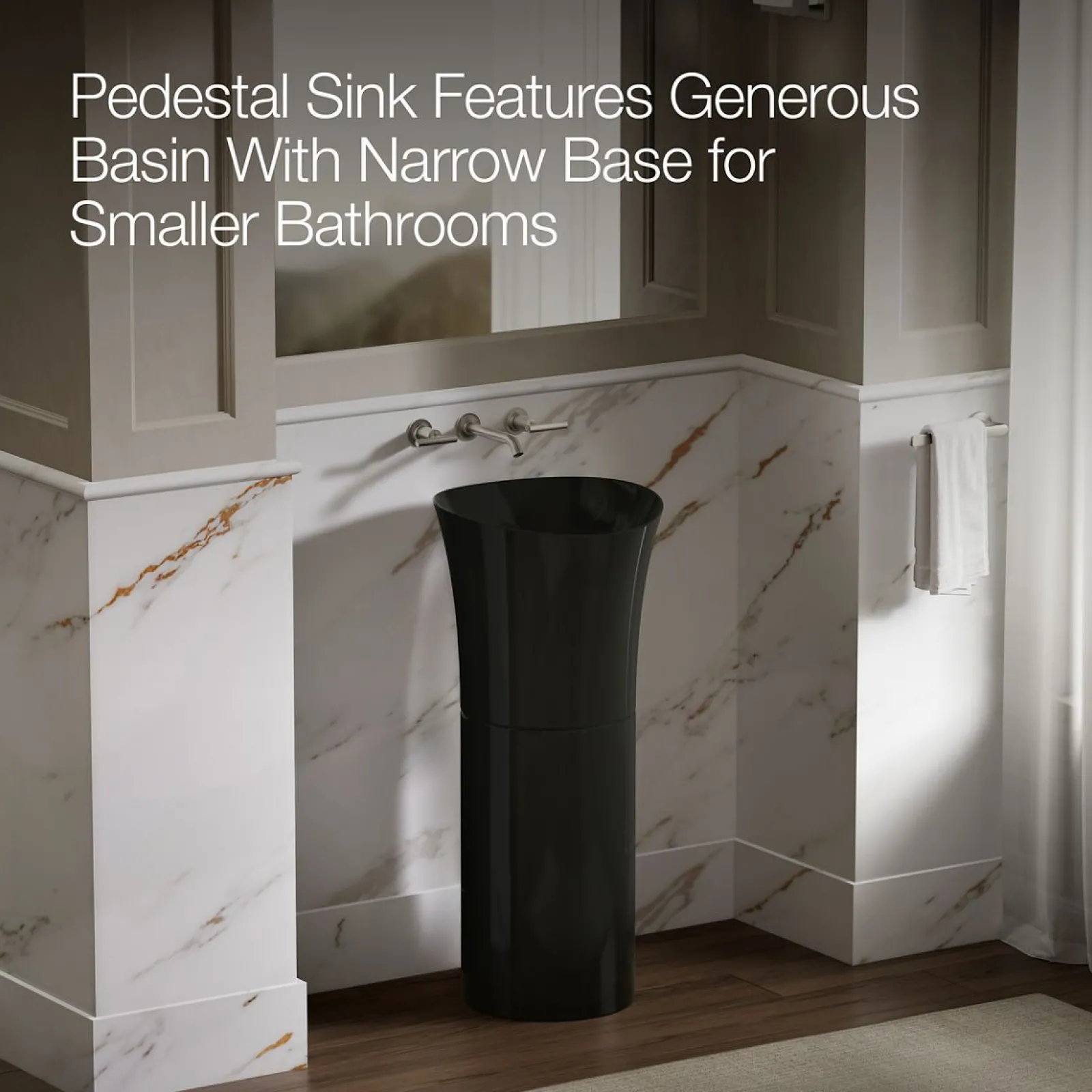 16" pedestal bathroom sink, no overflow^Kohler Discount