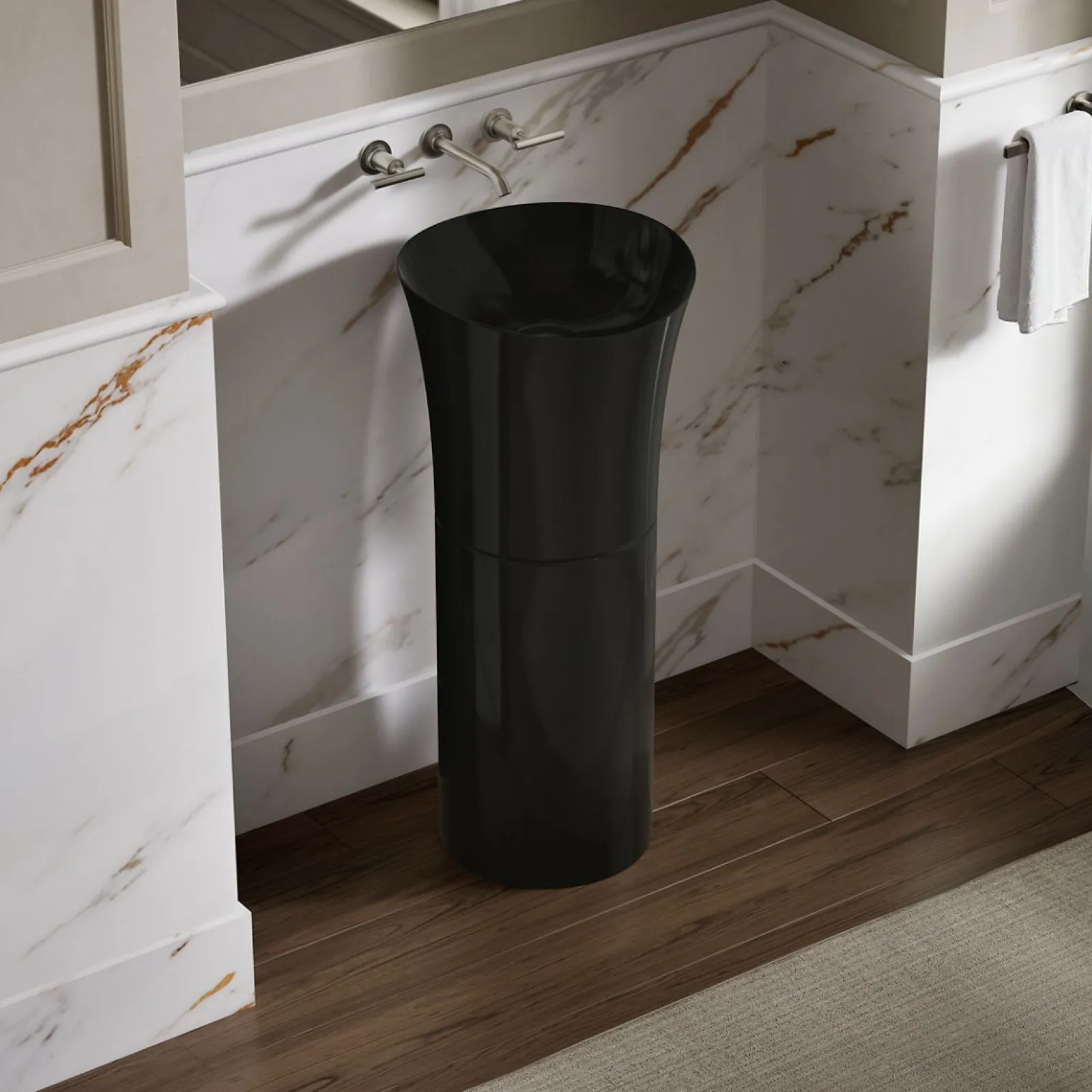 16" pedestal bathroom sink, no overflow^Kohler Discount