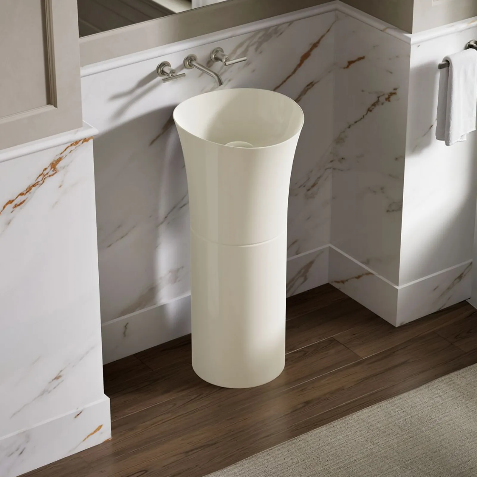16" pedestal bathroom sink, no overflow^Kohler Discount