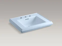 Pedestal/console table bathroom sink basin with 8