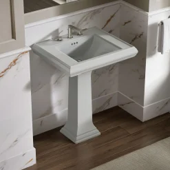 Pedestal/console table bathroom sink basin with 8