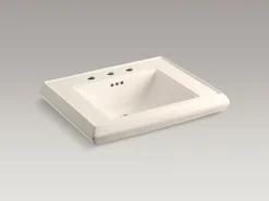 Pedestal/console table bathroom sink basin with 8