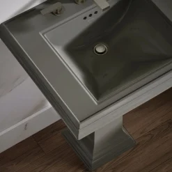 Pedestal/console table bathroom sink basin with 8
