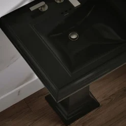 Pedestal/console table bathroom sink basin with 8
