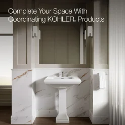Pedestal/console table bathroom sink basin with 8