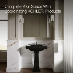 Pedestal/console table bathroom sink basin with 8