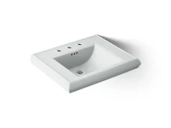 Pedestal/console table bathroom sink basin with 8