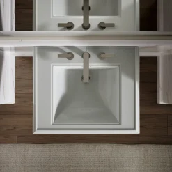 Pedestal/console table bathroom sink basin with 8