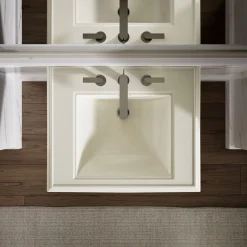 Pedestal/console table bathroom sink basin with 8